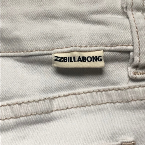 Billabong Buttoned Up White Jean Shorts - Picture 9 of 12